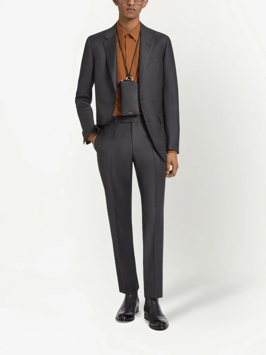 Trofeo single-breasted wool suit 4
