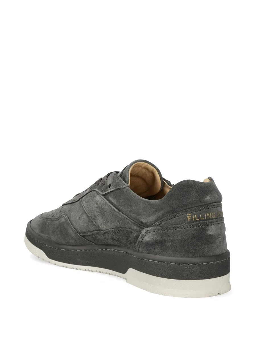 logo-print suede sneakers 5