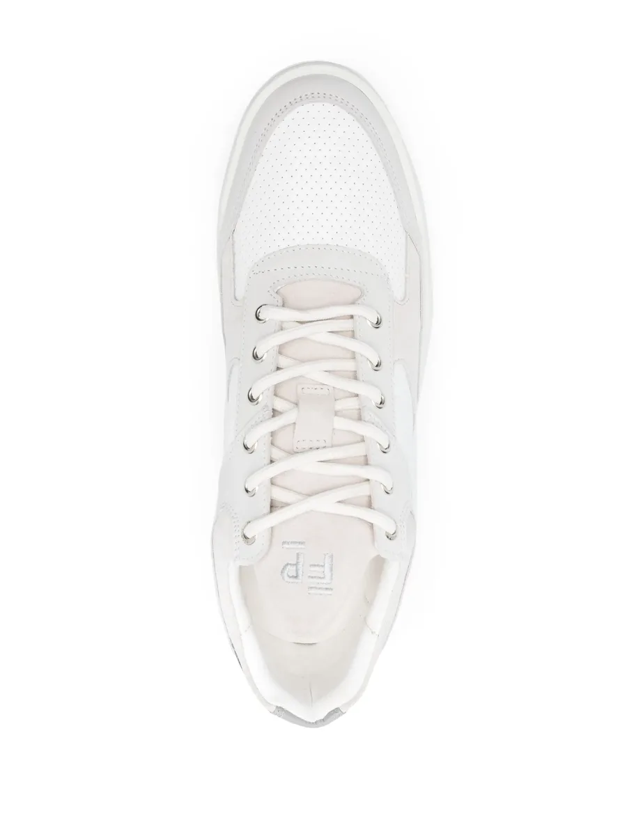 panelled low-top sneakers 8