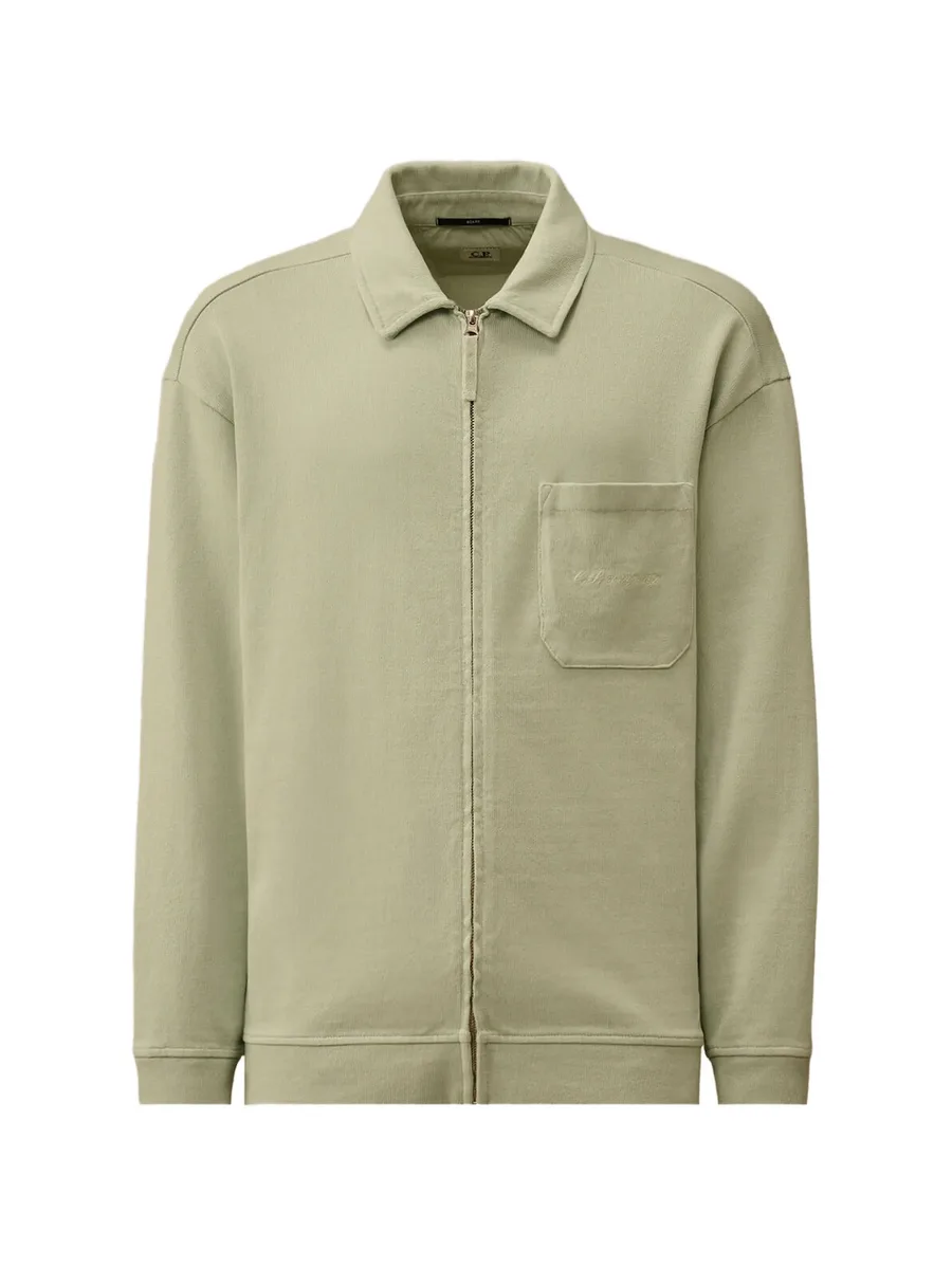 Combed Jersey 10/2 boxy zip sweatshirt 1
