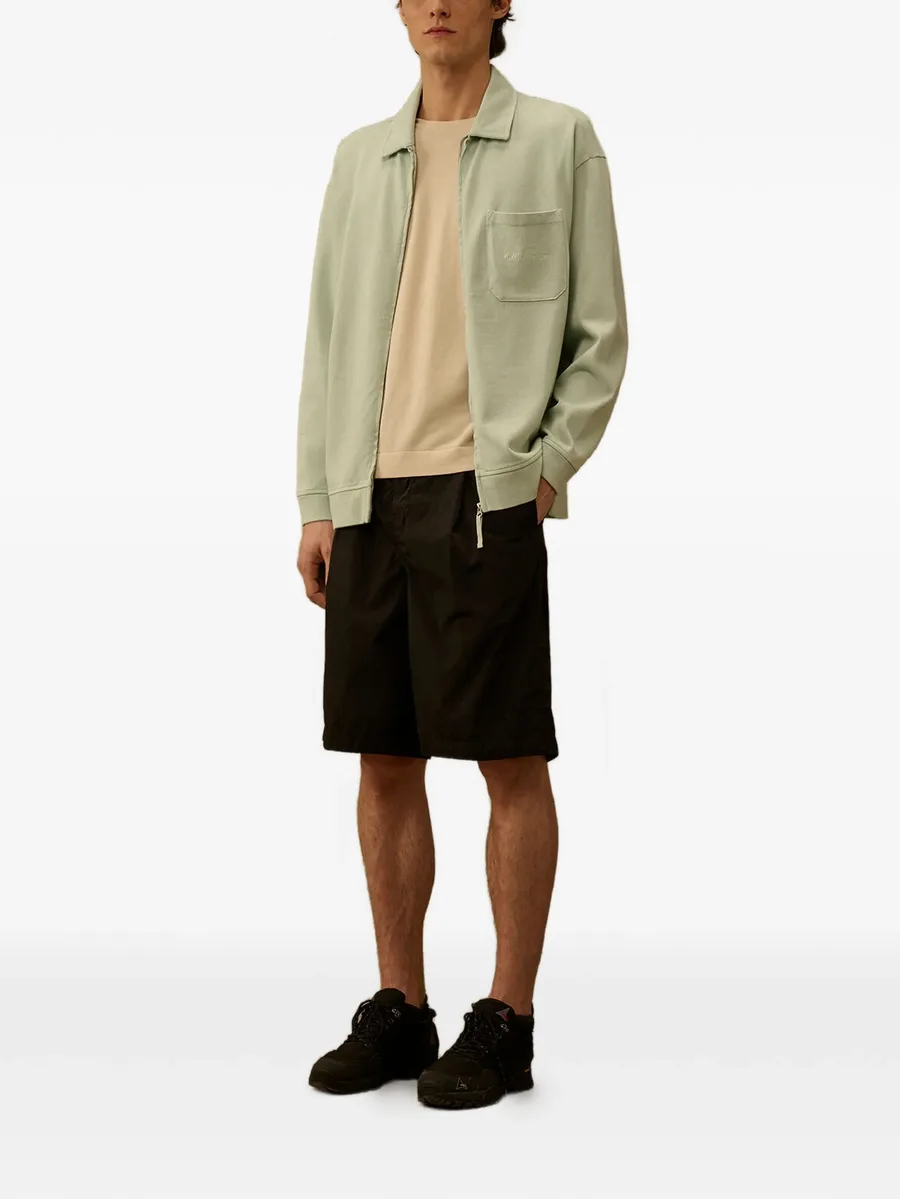 Combed Jersey 10/2 boxy zip sweatshirt 3