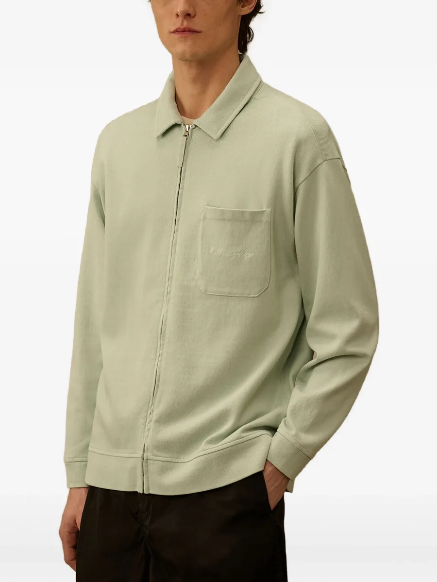 Combed Jersey 10/2 boxy zip sweatshirt 5