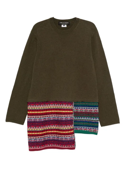 patchwork-panelled sweater