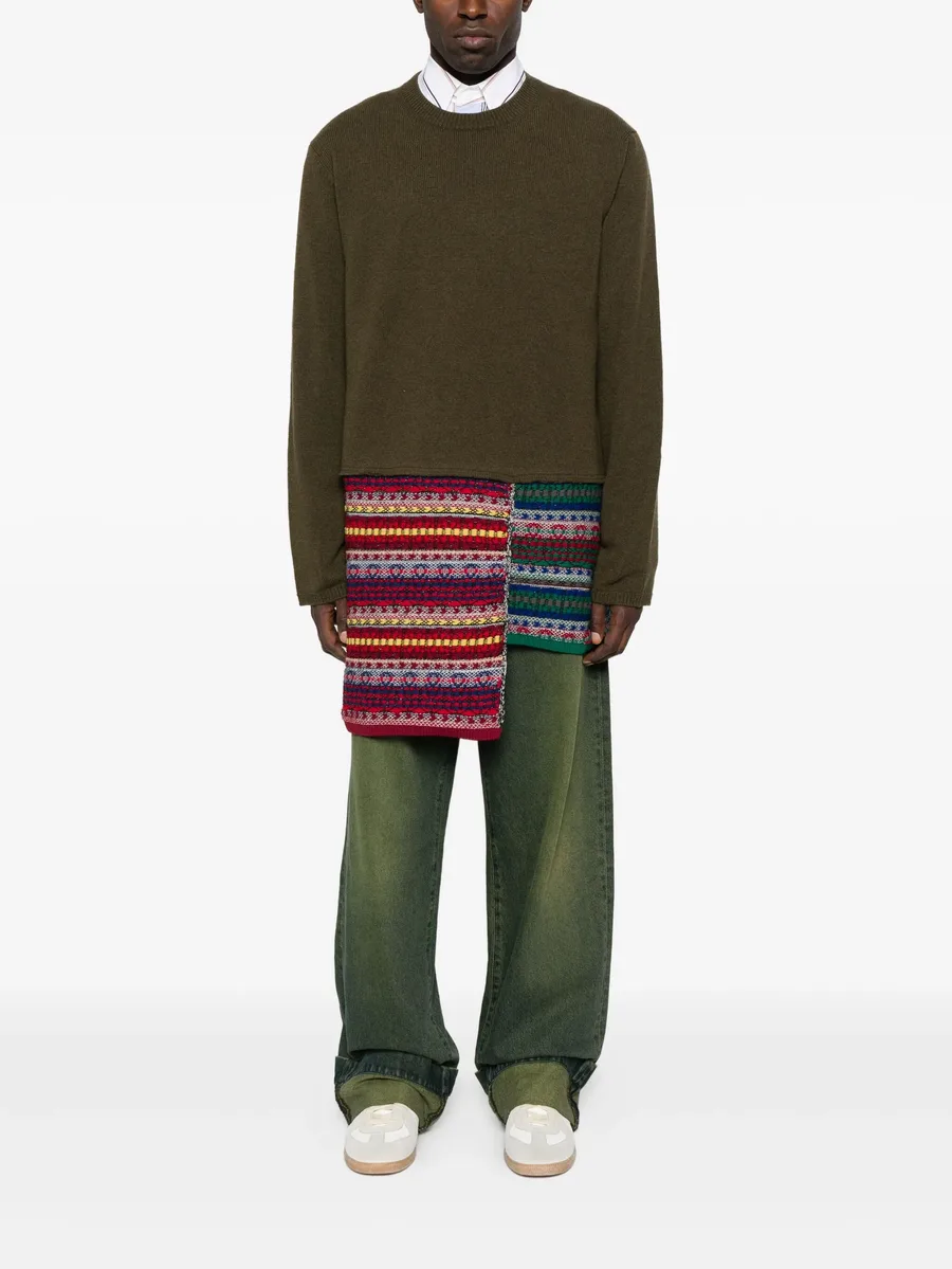 patchwork-panelled sweater 3