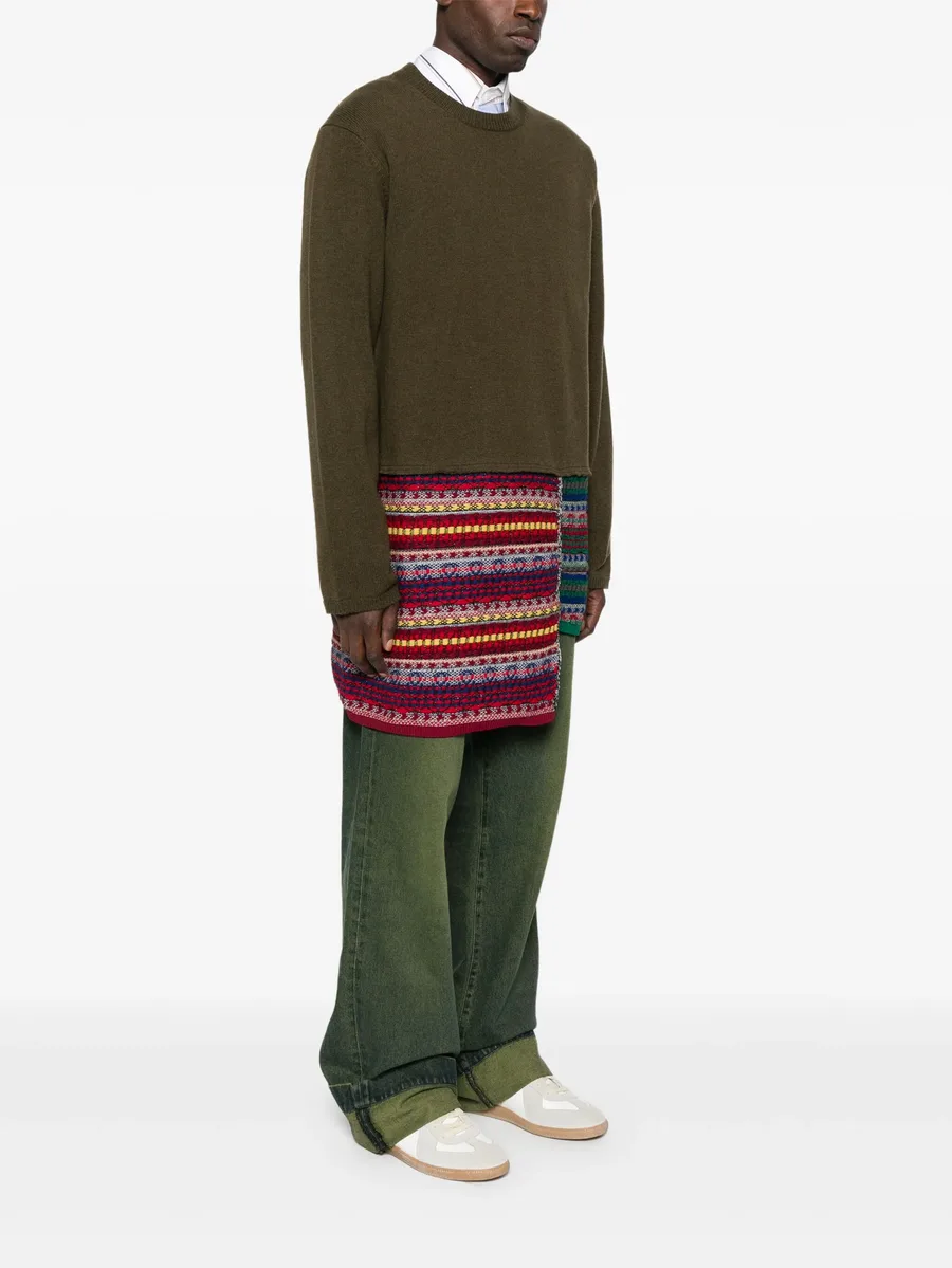 patchwork-panelled sweater 5