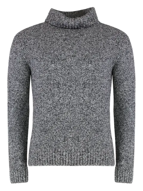 turtleneck speckled sweater