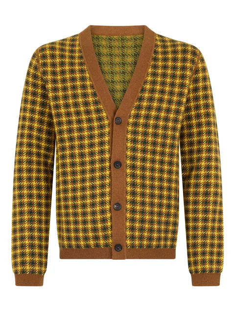 houndstooth cardigan