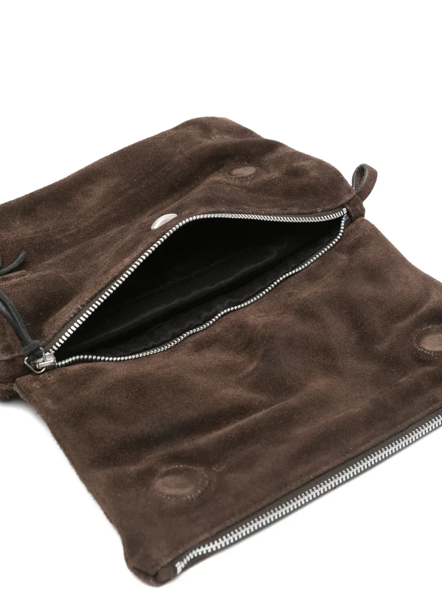 Necessity suede zip messenger bag 5