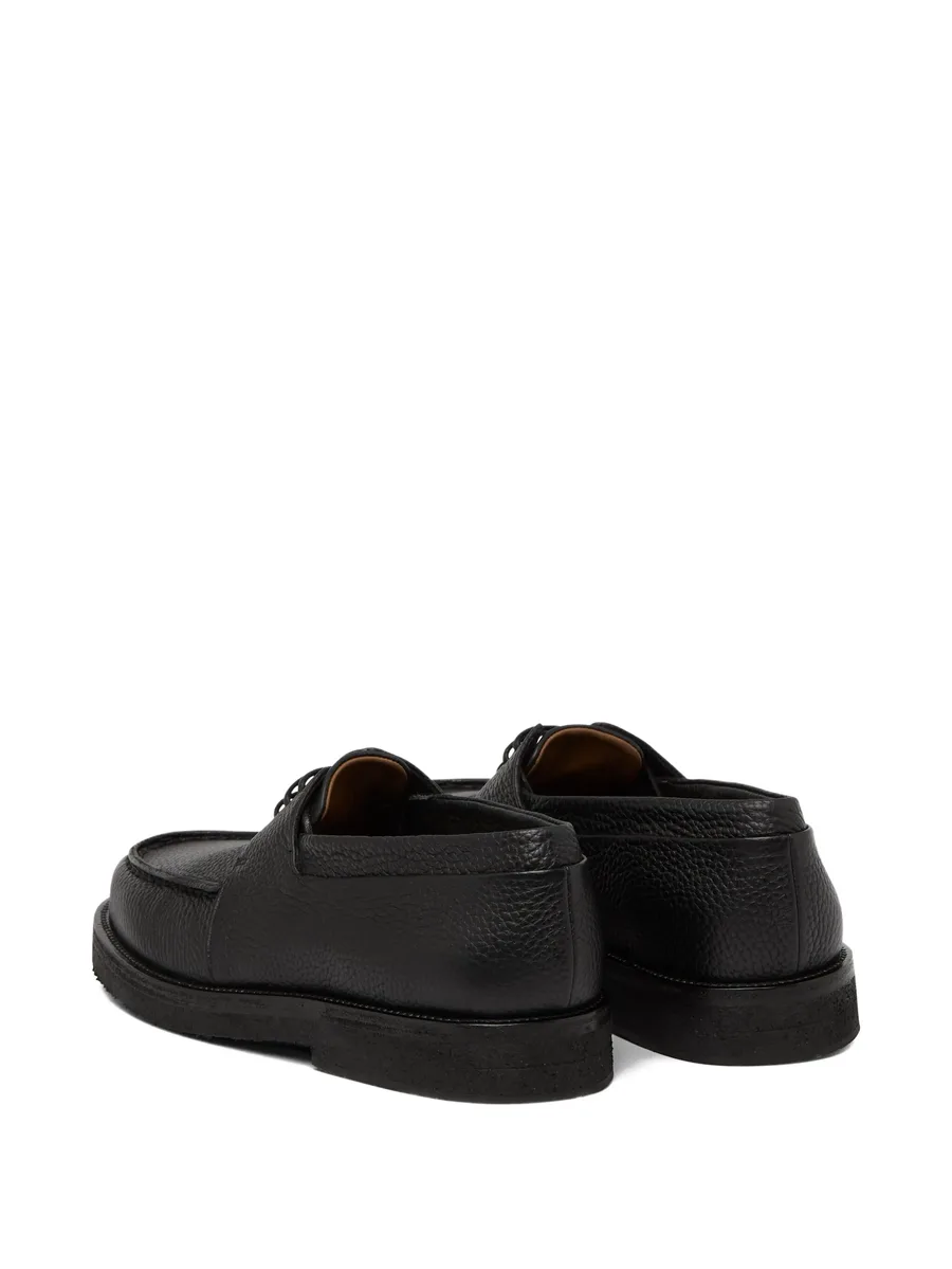pebble-grain leather boat shoes 6