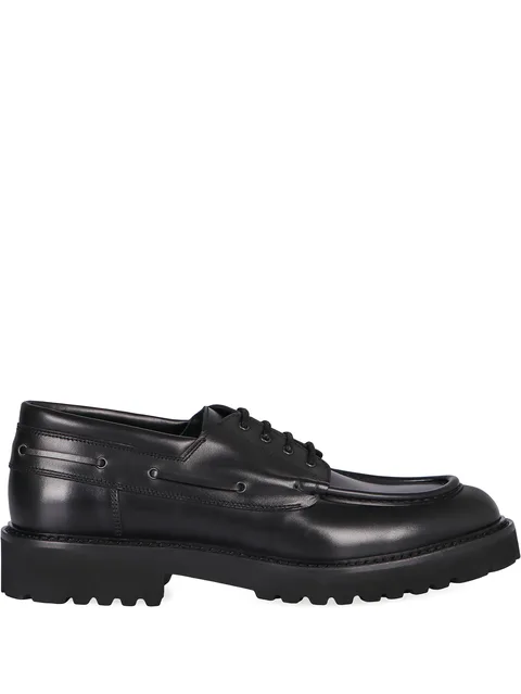 leather lace-up shoes