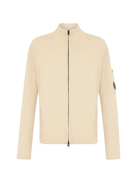 zip-up cardigan