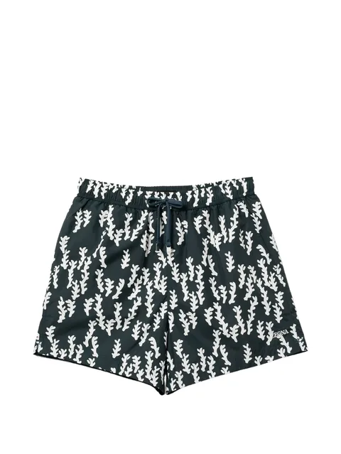 printed swim shorts
