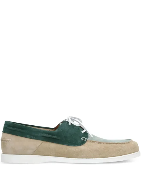 suede panelled brogues
