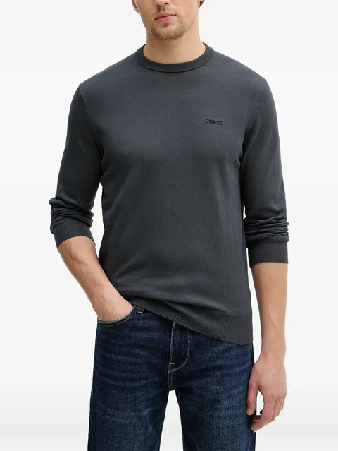 logo-embroidered sweatshirt
