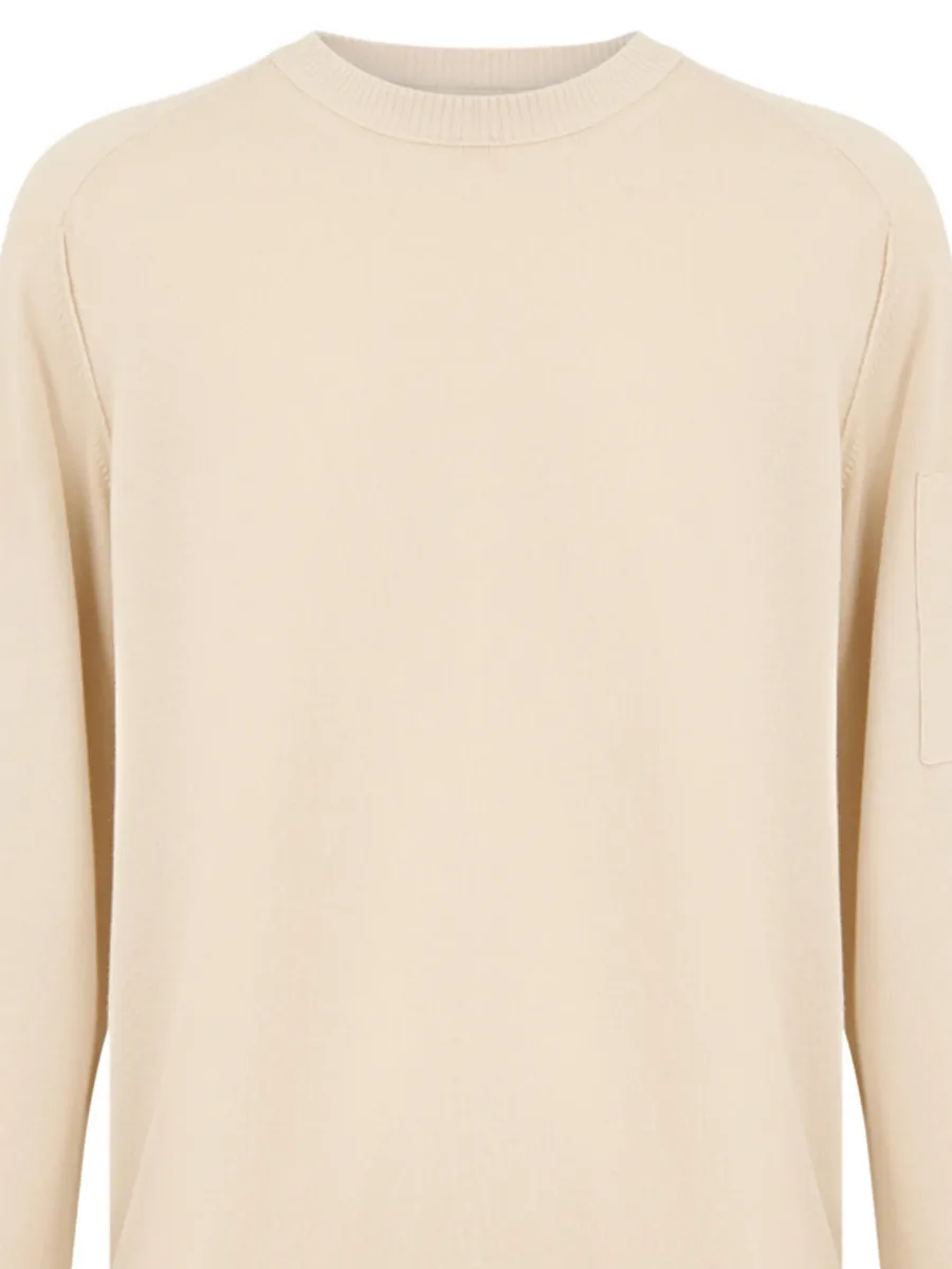 crepe-knit Lens-detail sweater 7