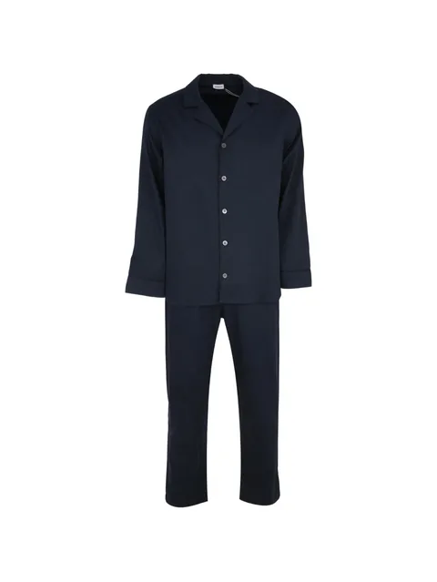 paisley-jacquard cotton pajamas