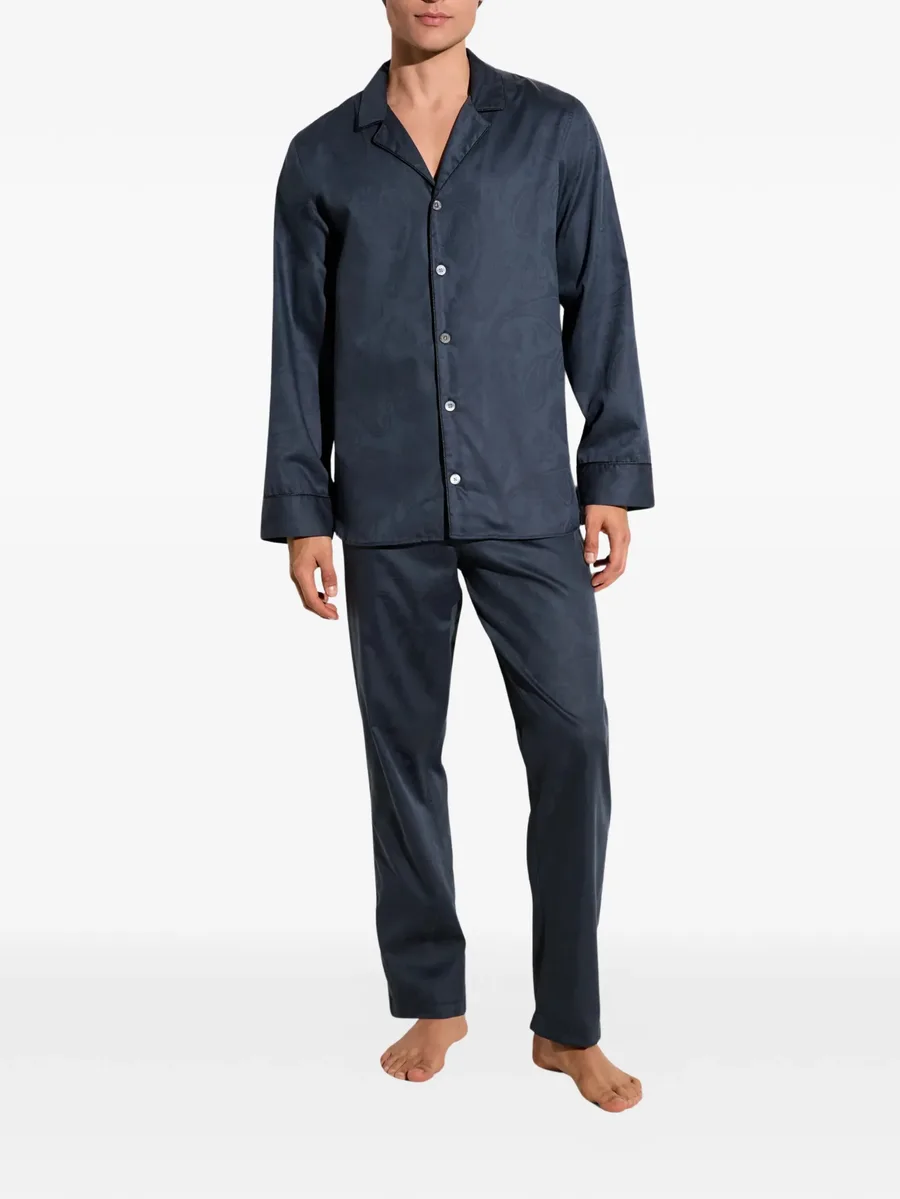 paisley-jacquard cotton pajamas 4