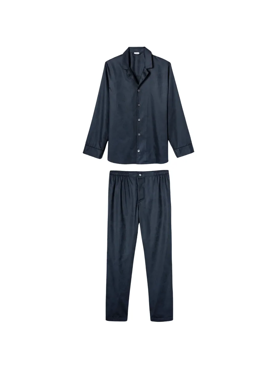 paisley-jacquard cotton pajamas 11