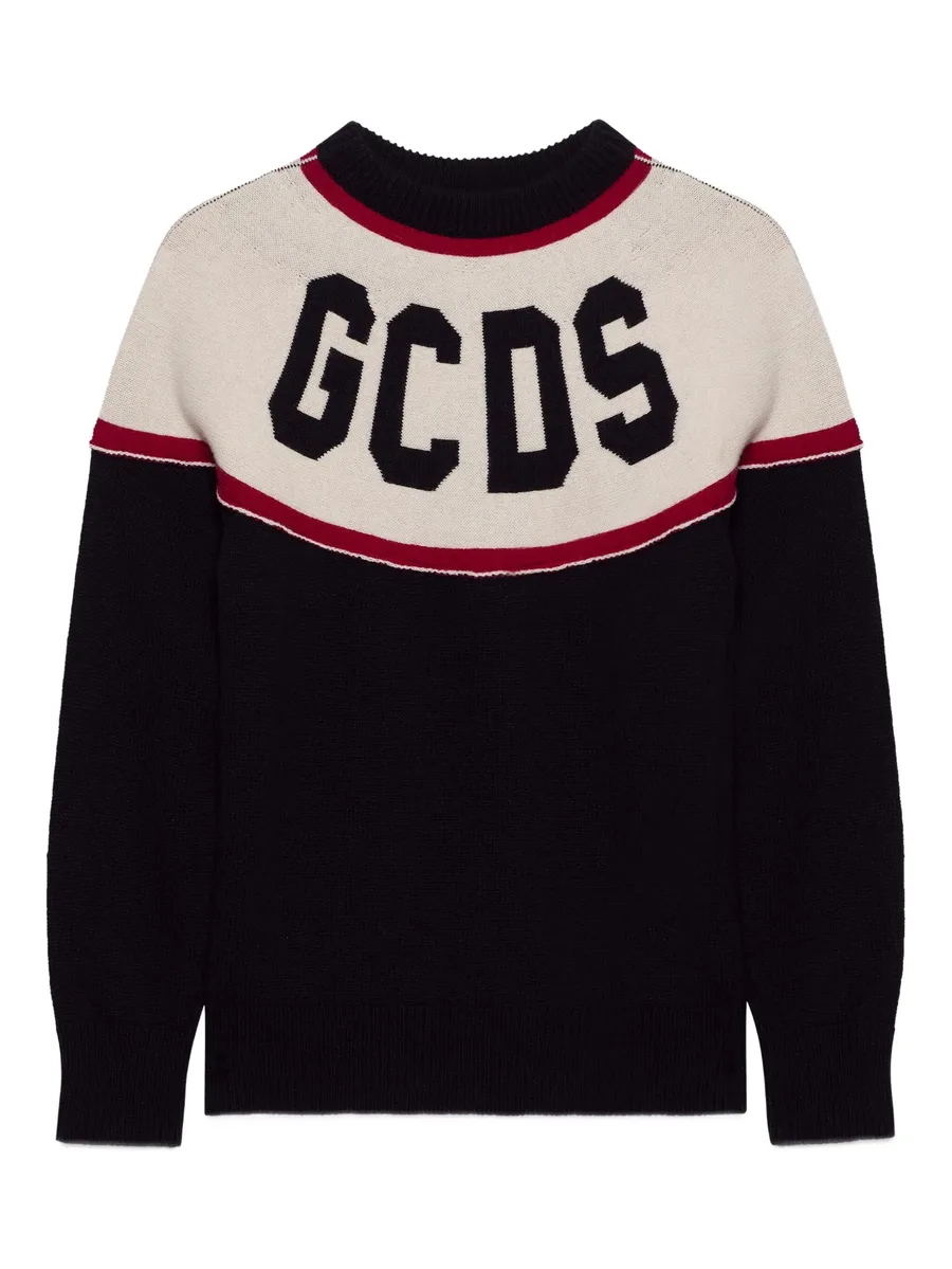 logo-intarsia sweater 2