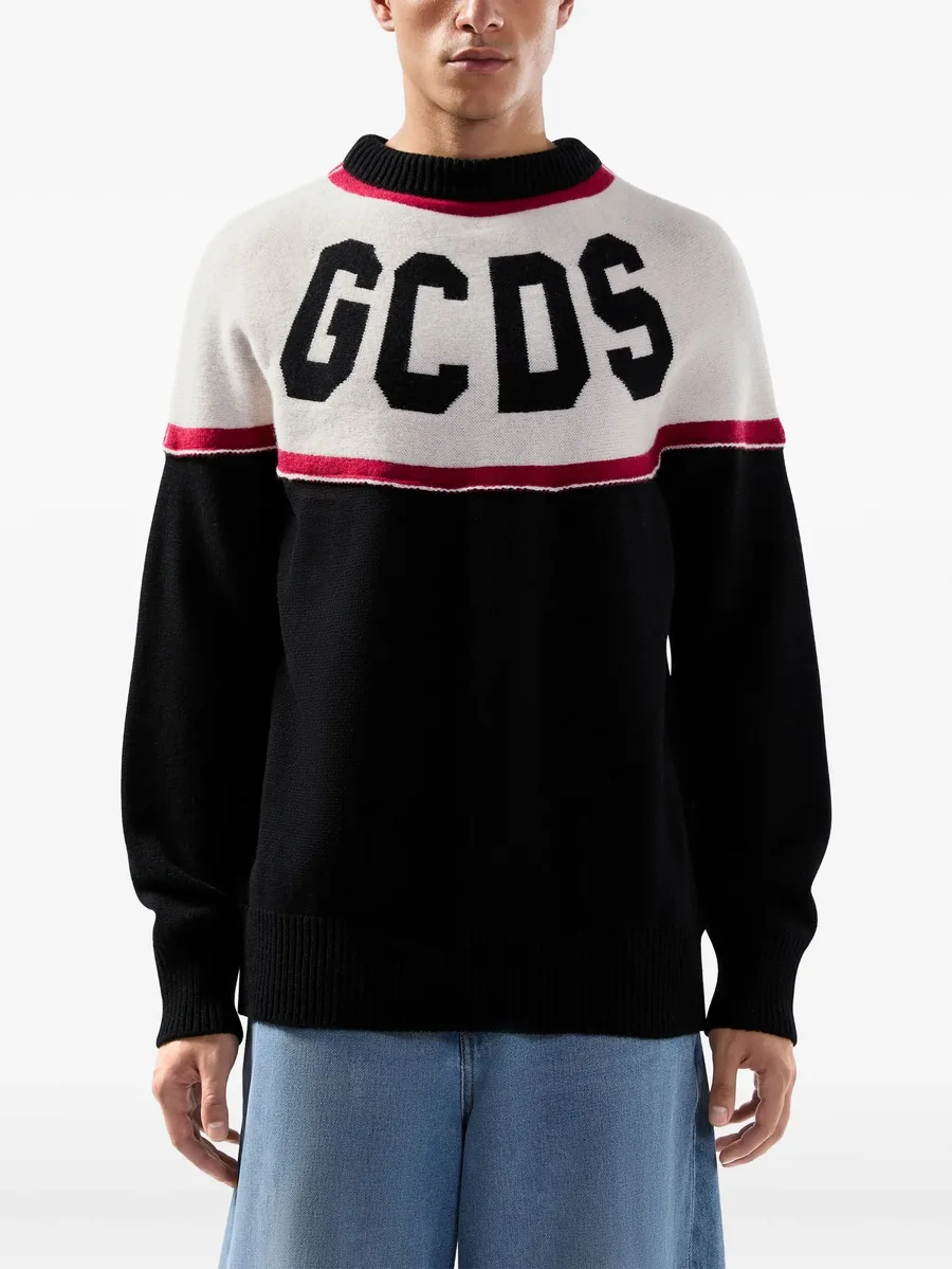 logo-intarsia sweater 6