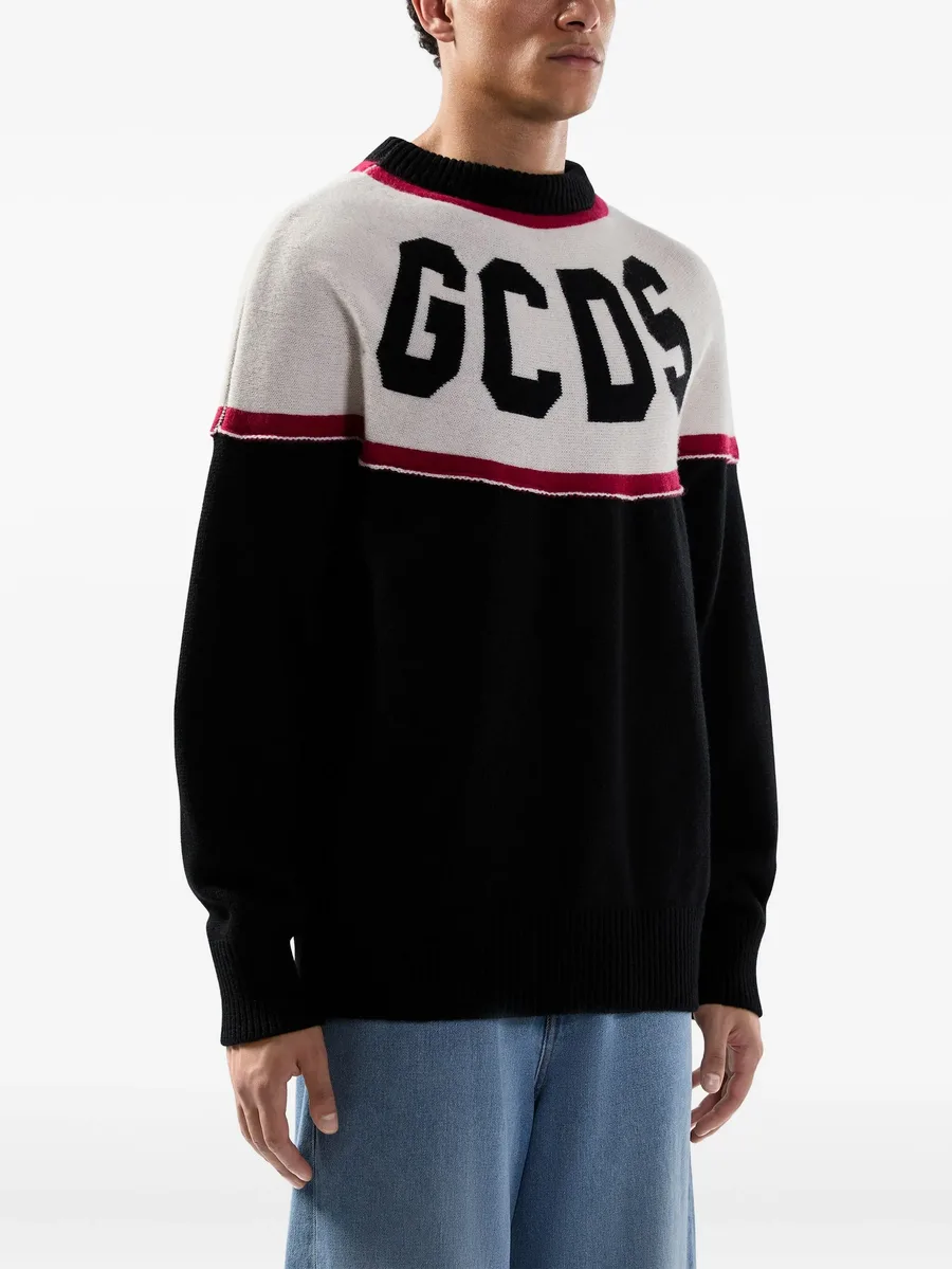 logo-intarsia sweater 8