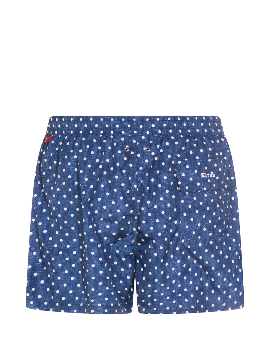 polka-dot swim shorts 4