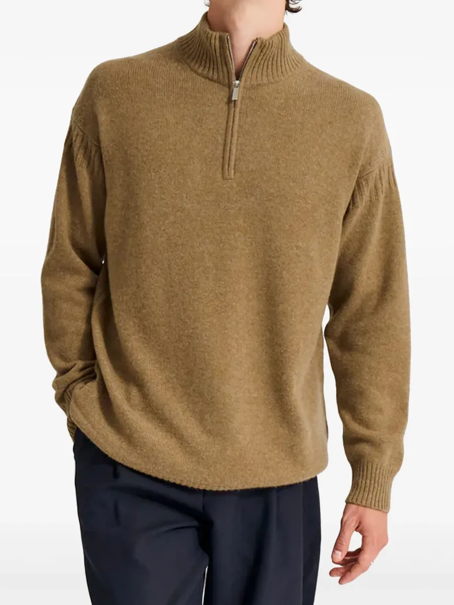 zip-up cashmere jumper 3