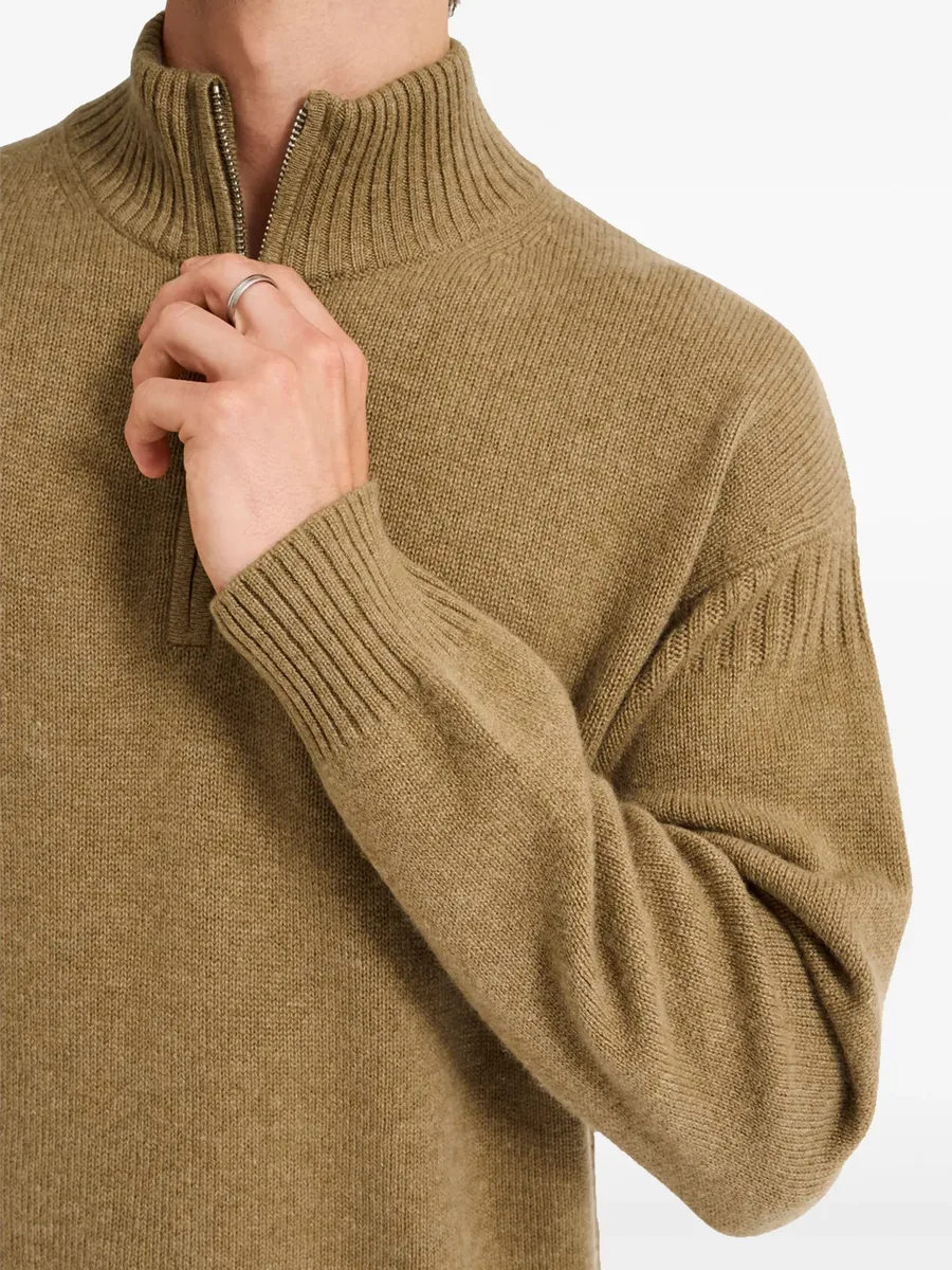 zip-up cashmere jumper 10