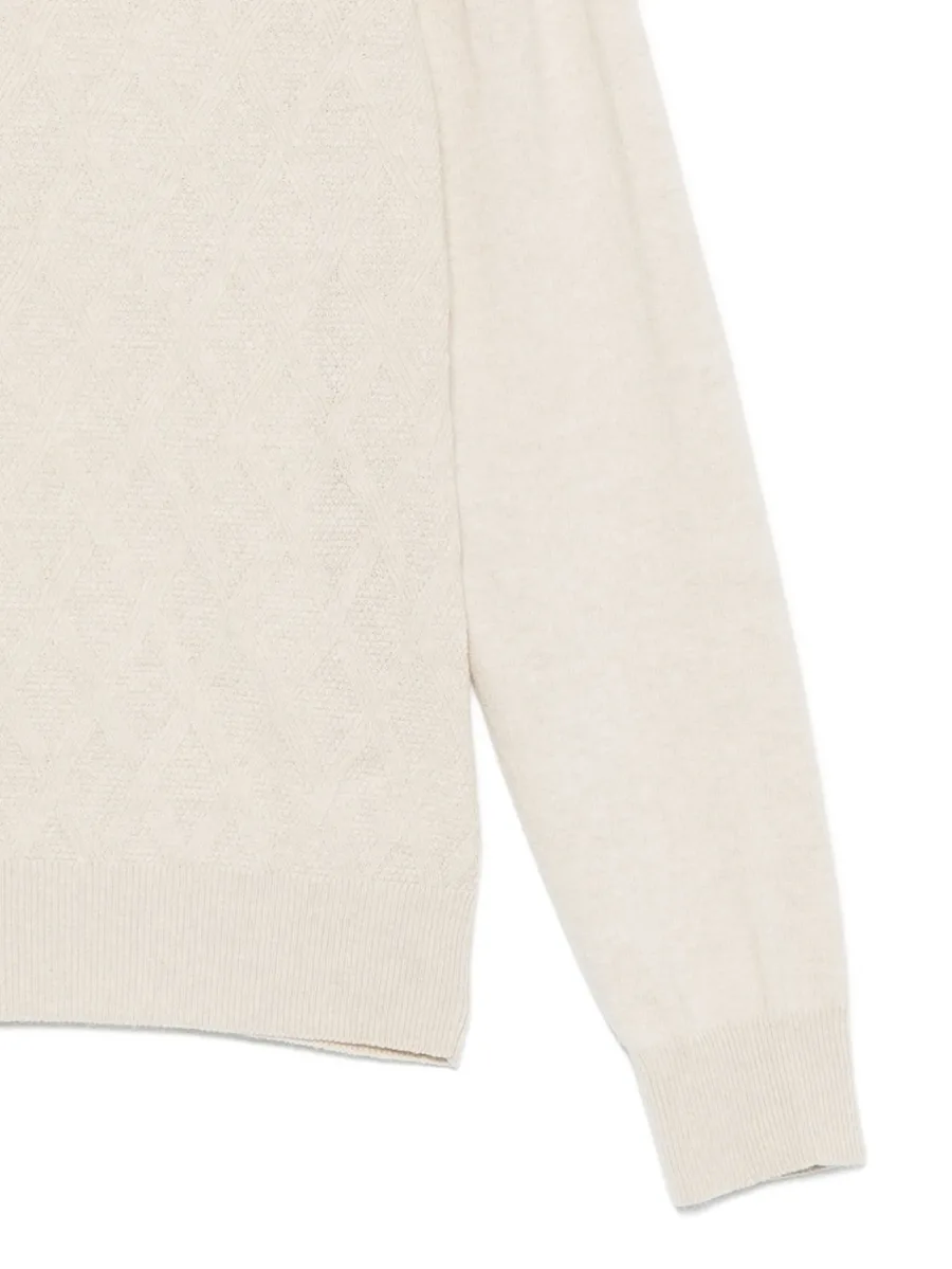textured crew-neck sweater 6