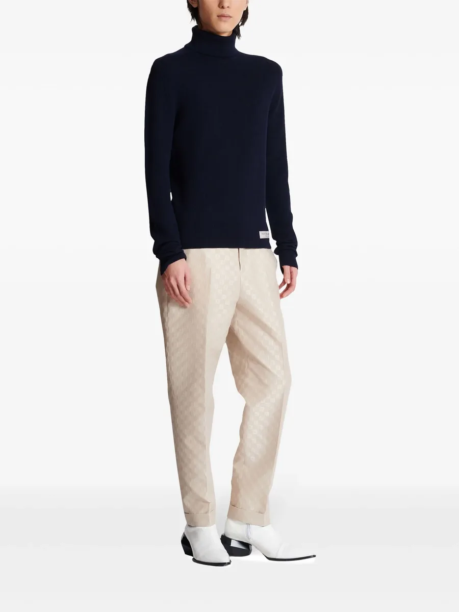 logo-tag merino-wool jumper 6
