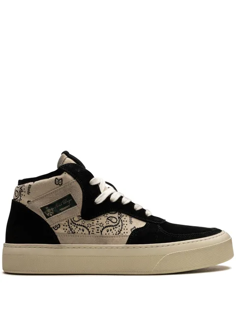 Cabriolets bandana-print high-top sneakers