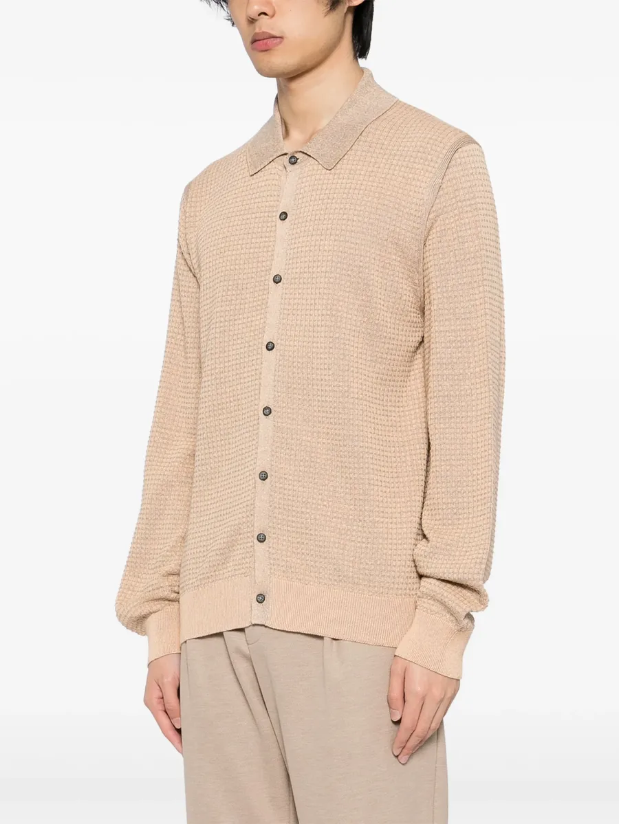 waffle-knit cardigan 5