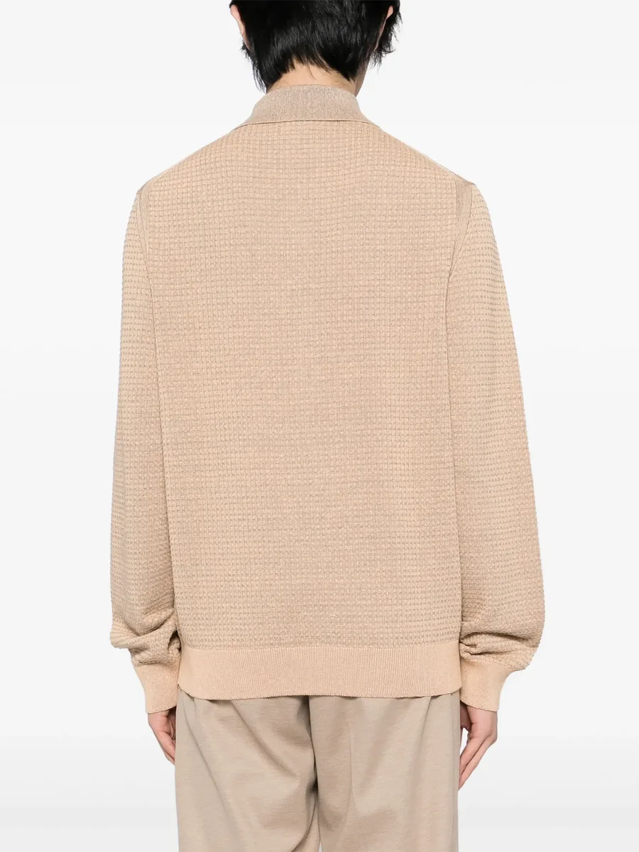 waffle-knit cardigan 8
