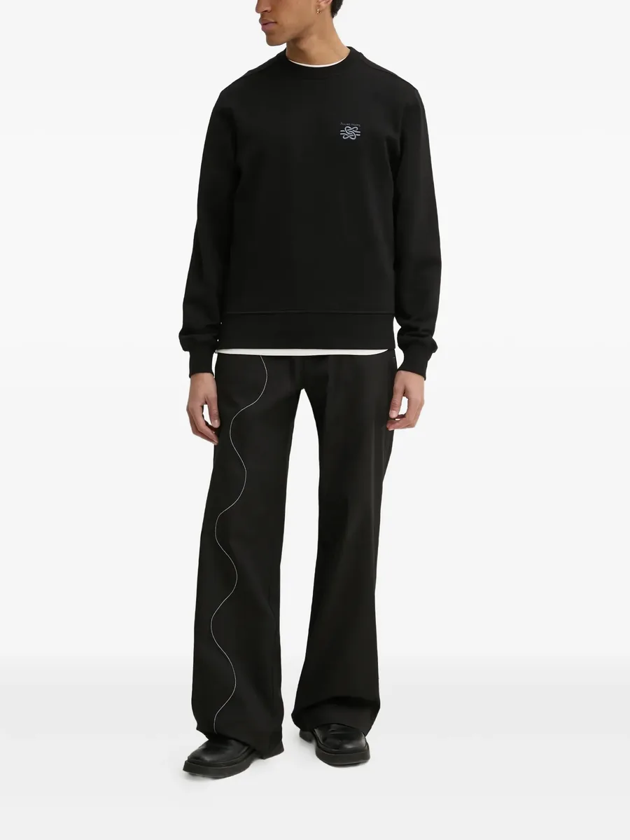 embroidered logo sweatshirt 10