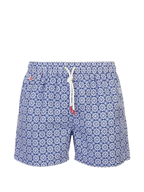 floral-print swim shorts