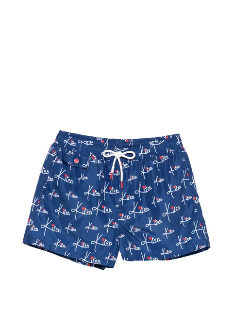 printed swim shorts