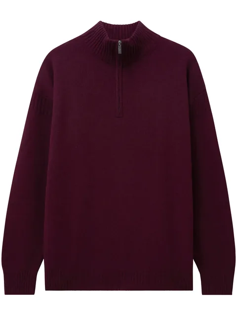 zip cashmere jumper