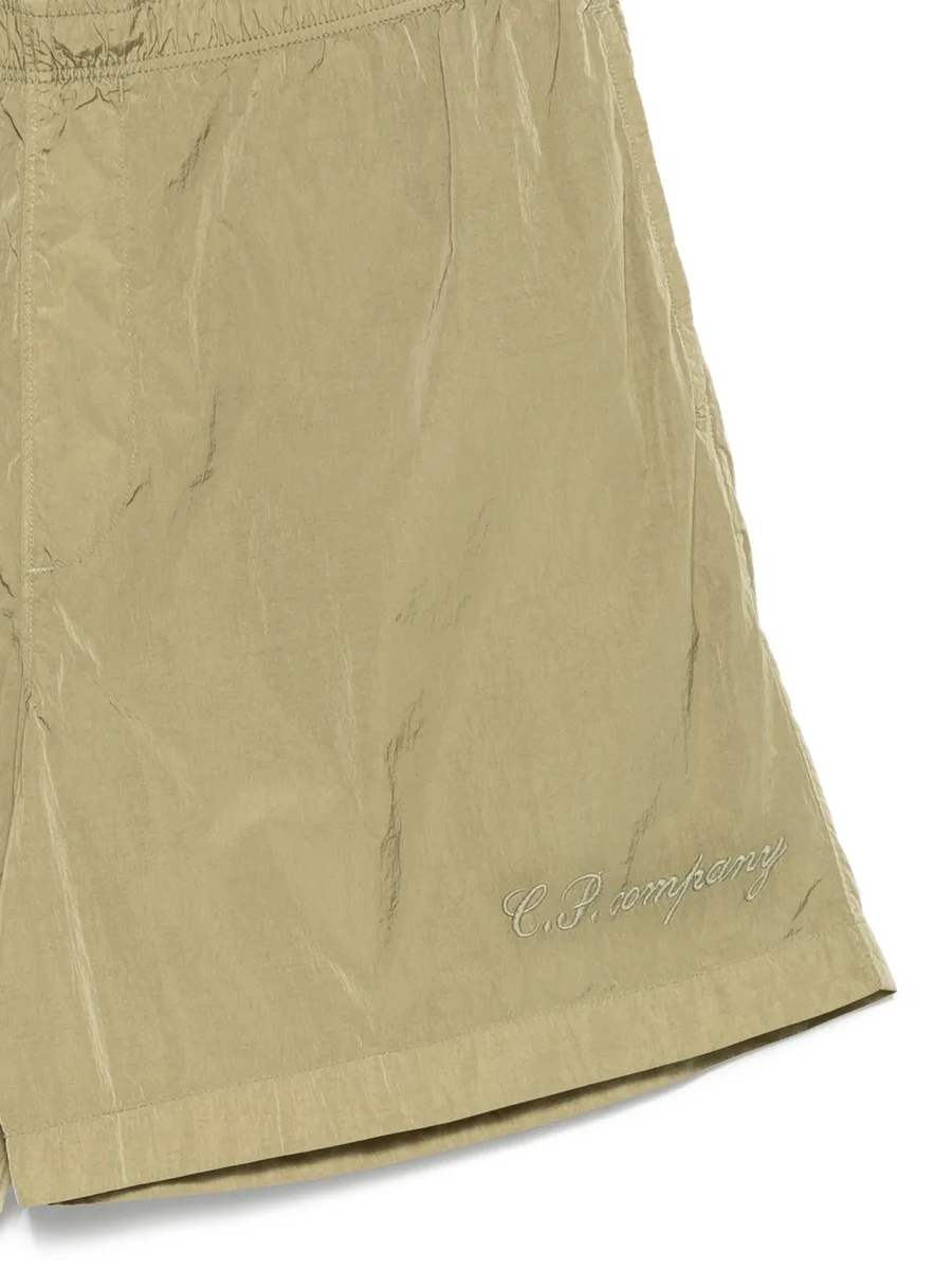 eco-chrome R logo embroidery swim shorts 6