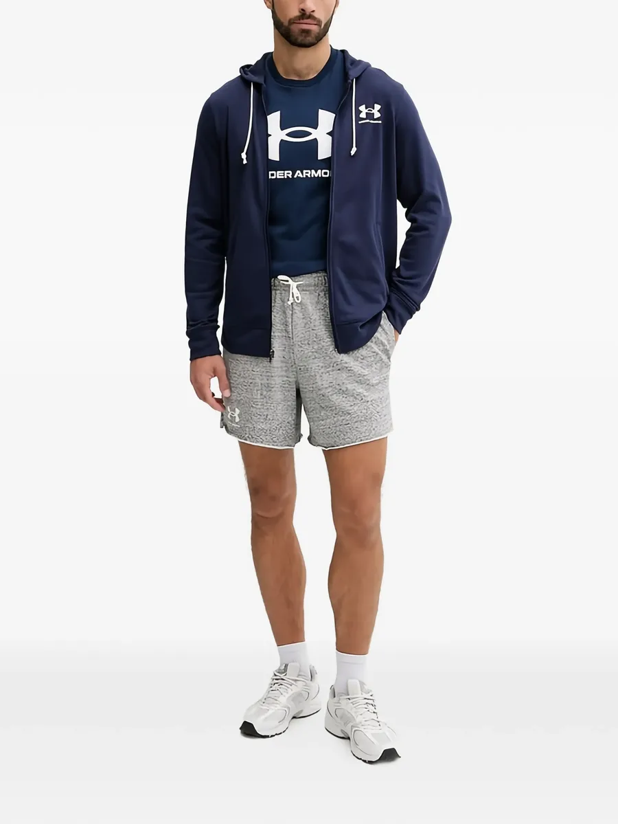 logo-detail zipped hoodie 4