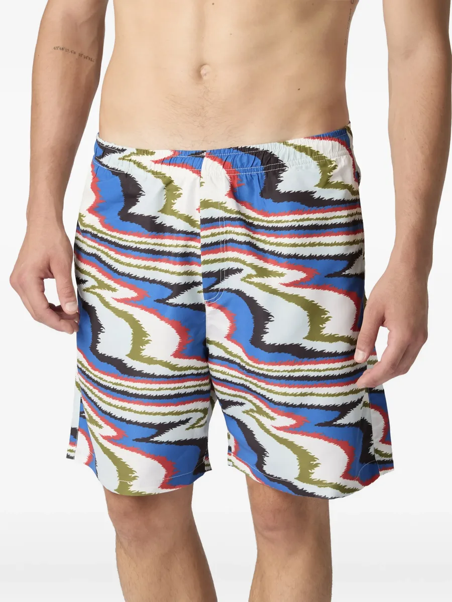 zigzag-print swim shorts 4