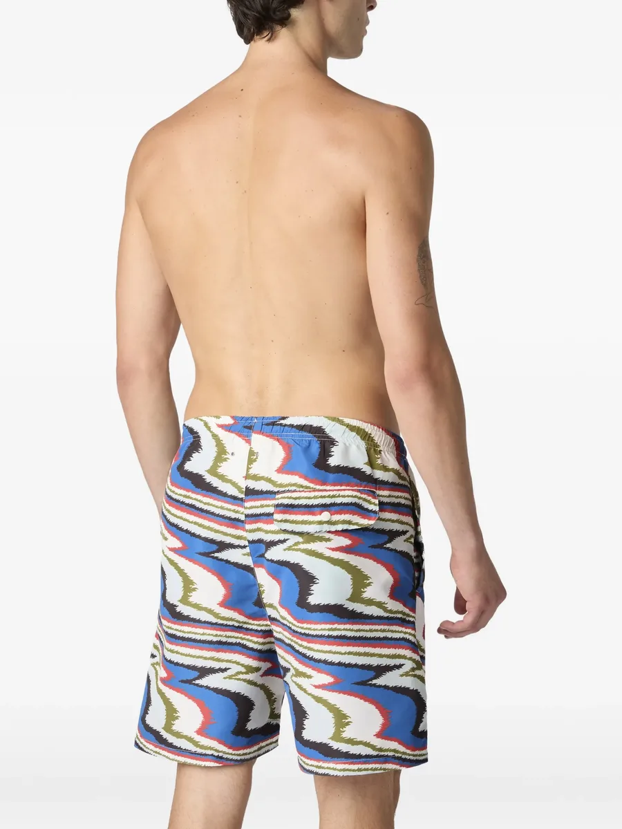 zigzag-print swim shorts 7