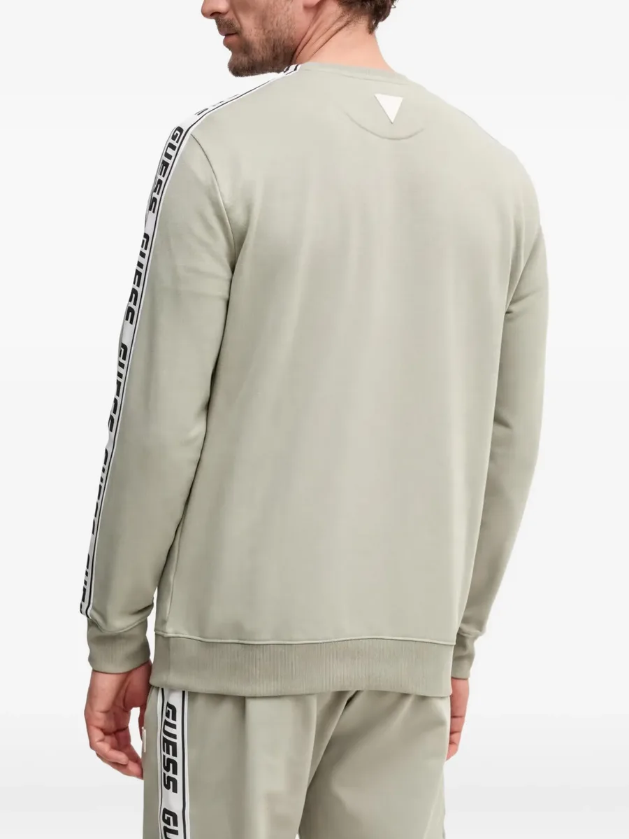logo-print side-stripe sweater 5