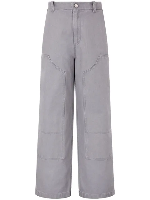 cotton loose-fit trousers