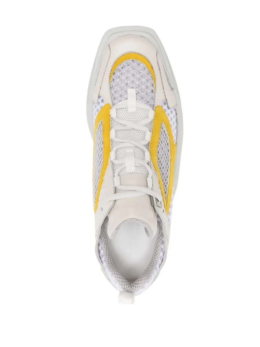 contrast-trim low-top sneakers 8