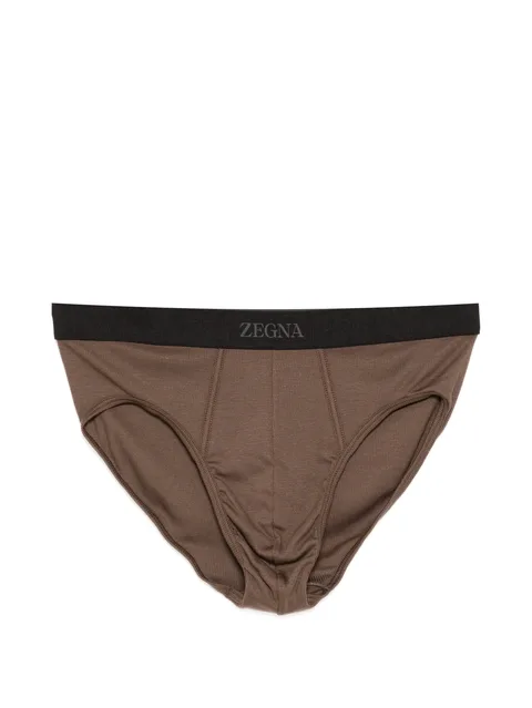 logo-waistband ribbed briefs