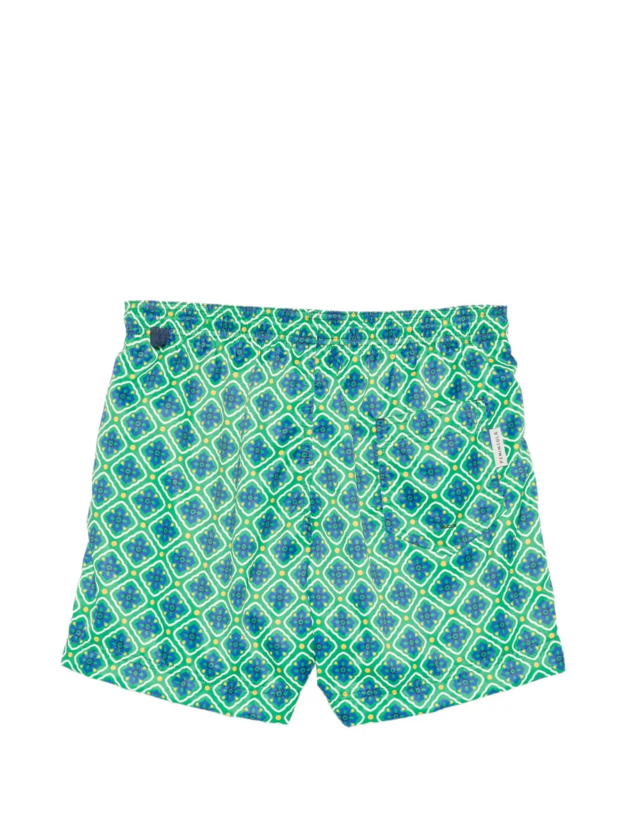 Pantelleria geometric-print swim shorts 4