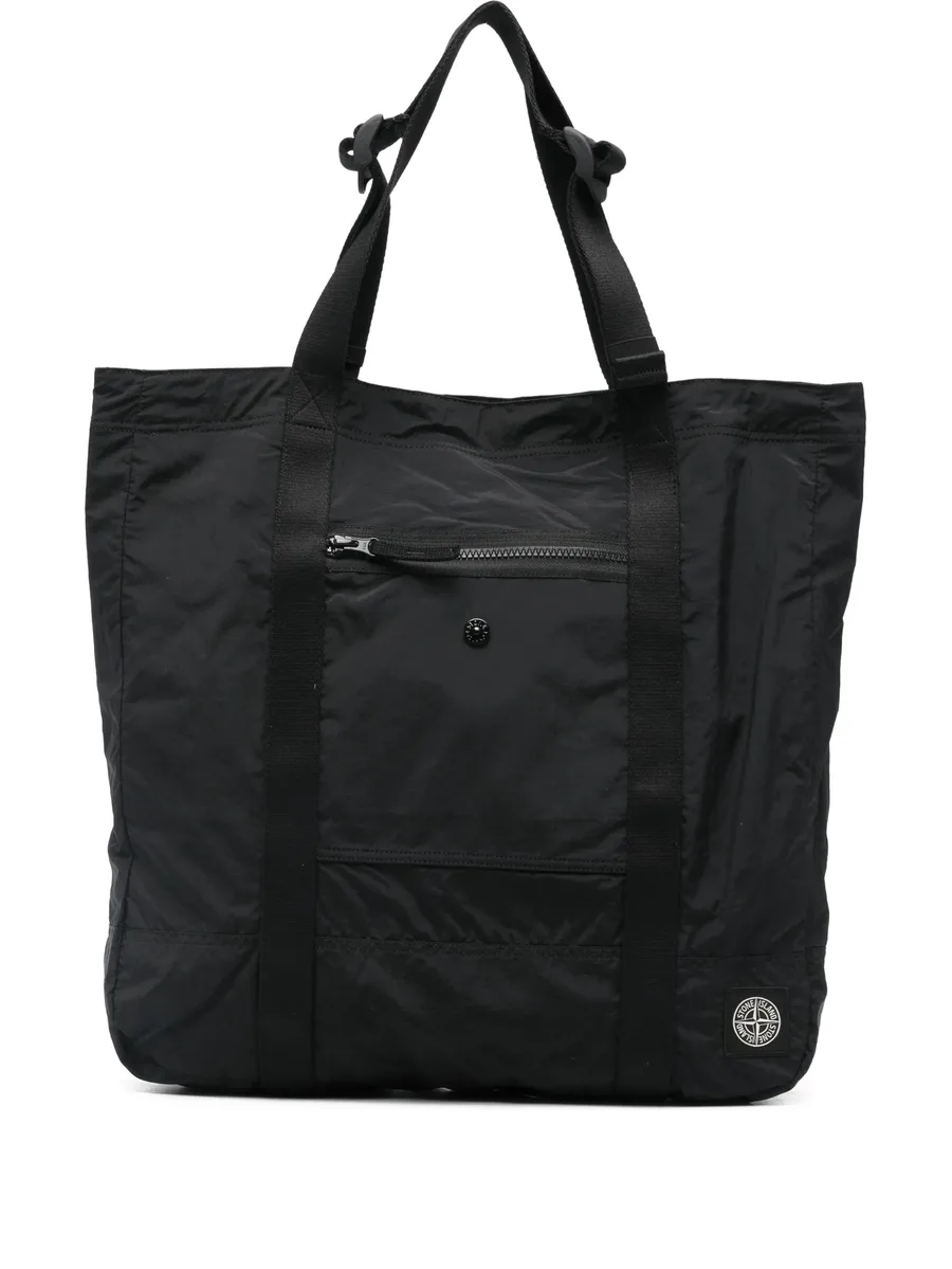 logo-patch tote bag 1