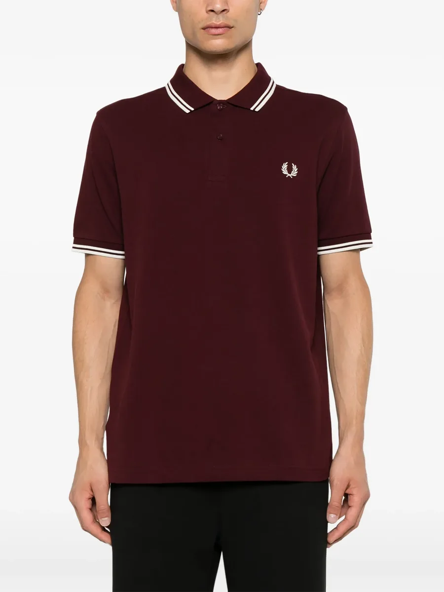 рубашка поло с вышитым логотипом из коллаборации с Fred Perry 5
