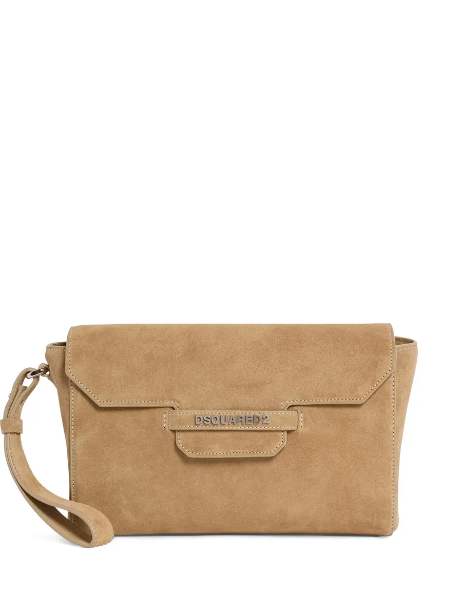 Twin top-handle clutch bag 1