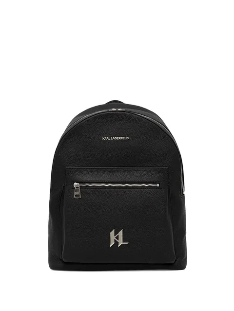 zip logo backpack